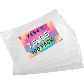 Yens 7.5'' x 5.5'' Packing List Pouches 100 Pack, Top Loading Packing List Shipping Label Envelopes Clear Adhesive (7.5x5.5 100 Pack)