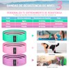 Set De 3 Ligas De Resistencia De Tela con Antideslizante
