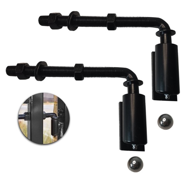 2 Pack J-Bolt Hinge for Doors Gates,Heavy-Duty Driveway Gates, Heavy-Duty