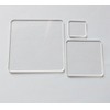 20PCS of Blank Clear Acrylic Square Material,Plexiglass Laser Cut Square
