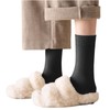 Dress Cici Winter Fluffy Slipper Socks, Wool Half Crew Plush