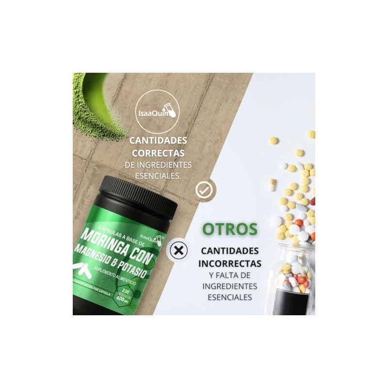 Moringa con Citrato de Magnesio y Citrato de Potasio |