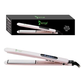 USTAR Hair Straightener 1 Inch Titanium Plates Flat Iron