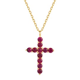 S.Leaf Cross Necklace for Women Sterling Silver Cross Cubic Zirconia Necklace Gold Cross Necklace Anniversary Birthday Gifts for Women