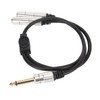 1/4 Inch Stereo Splitter Y Cable Aluminum Alloy Shell 6.35mm