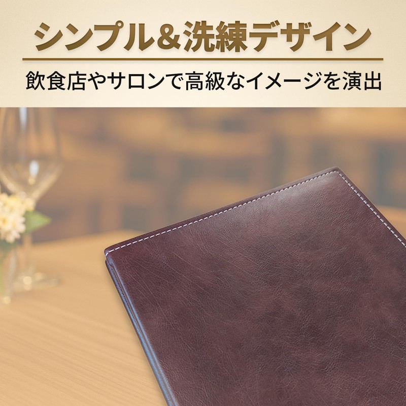 PremiumMM Menu Book, A4, 40 Pockets, Menu File, Top Type,