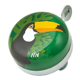 Liix Kids' Mini Ding Dong Tucan Cycling Bell, Multi-Colour, One Size