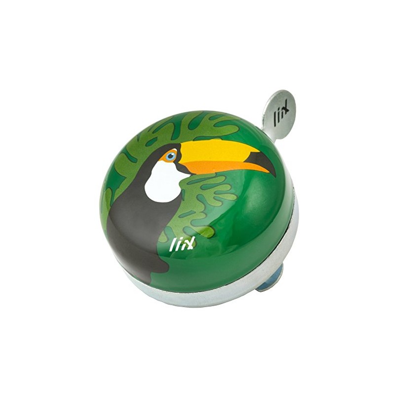 Liix Kids' Mini Ding Dong Tucan Cycling Bell, Multi-Colour, One