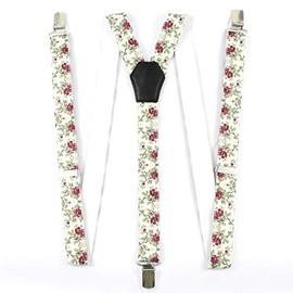 DWOY Floral Paisley Braces for Women & Girls Fully Adjustable Y Shape Braces/Suspenders (Floral paisley 2)
