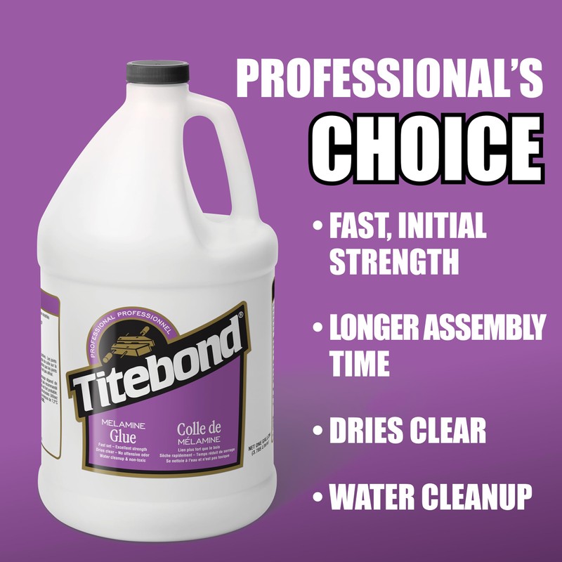 4016 Titebond Glue, Melamine, 1 Gal, White