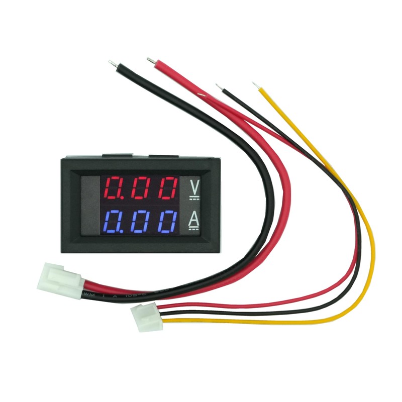 DIGISHUO 2Pcs 0.28" Digital Voltmeter Ammeter | DC 100V 10A