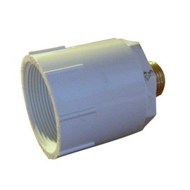 275 - 330 Gallon IBC Tote Tank Drain Adapter 2" NPT Fine x Brass Garden Hose