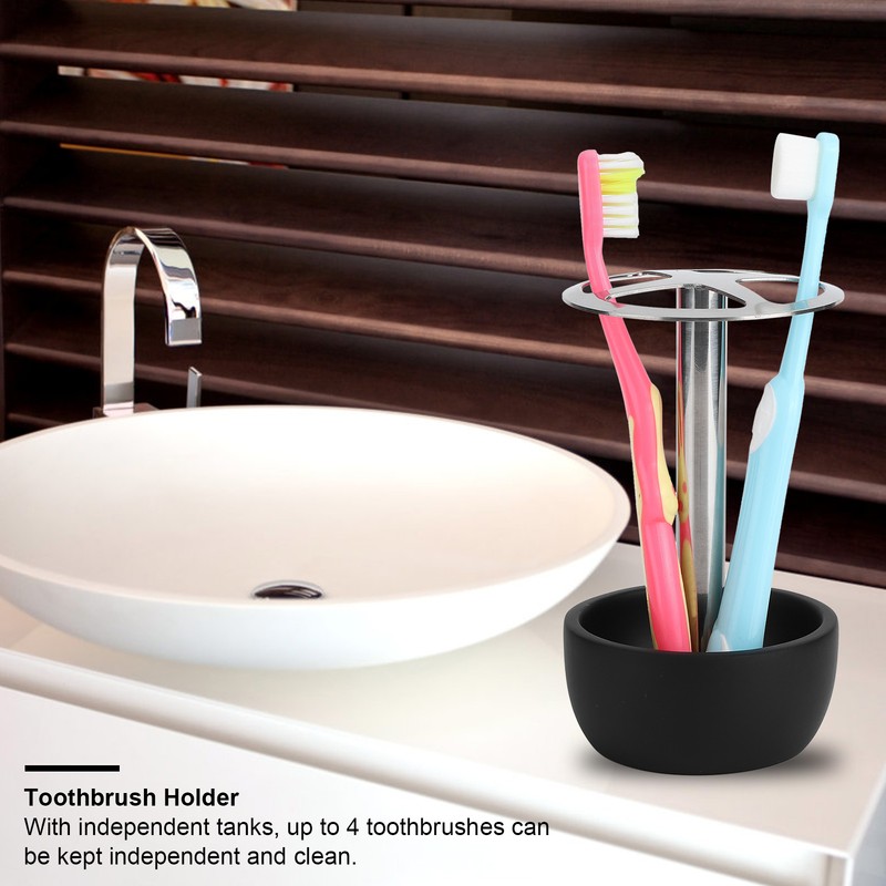 304 Stainless Steel Toothbrush Holder Punch Free Toothbrush Storage Rack