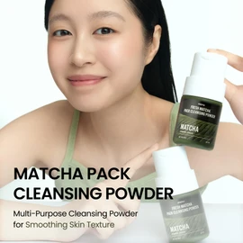 delphyr FRESH MATCHA PACK CLEANSING POWDER, Matcha Mask, Ceramide, Gentle Face Wash for Brightening, Radiant Skin, Facial Cleanser for Dry Skin, Korean Skincare, Fragrance Free, 40g/1.41fl.oz.
