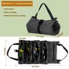 Suaetiai Roll Up Tool Bag, Canvas WrenchTool Roll Up Pouch,