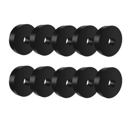 1 5/8” OD x 1/2” ID x 3/8” Thickness Rubber Spacer Flat Rubber Bushings Neoprene Rubber Washers for Screws Bolts Faucet Household Appliances (10)