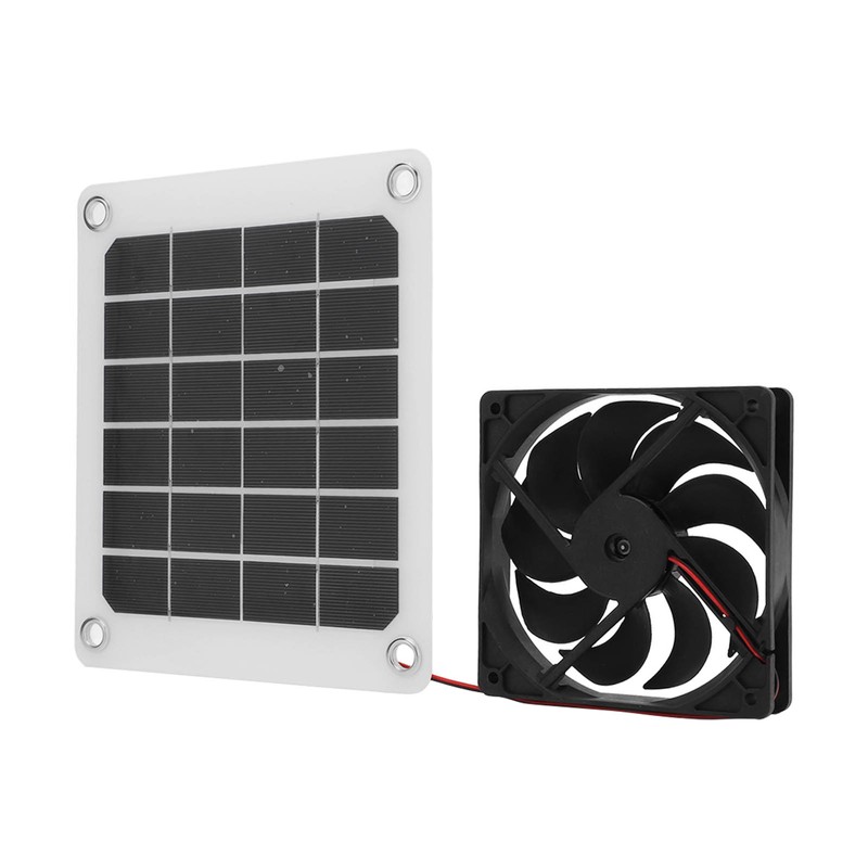 10W Solar Powered Exhaust Fan 5V Waterproof Portable Monocrystalline Silicon