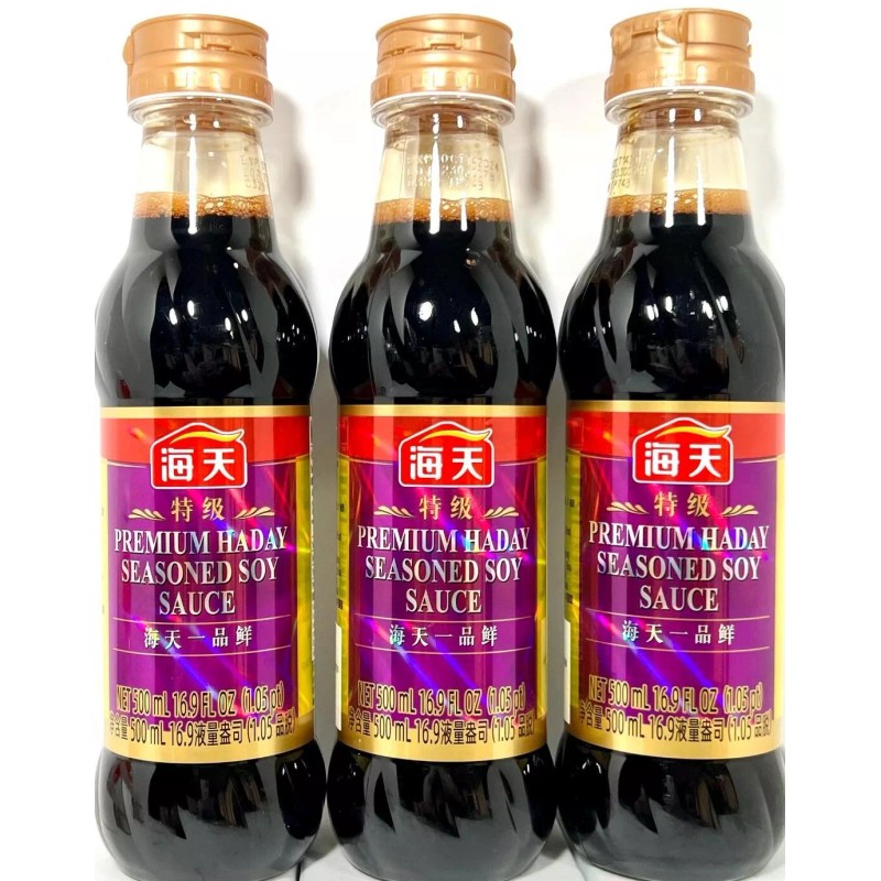 Haday Premium Seasoned Soy Sauce 16.9 oz ( Pack of