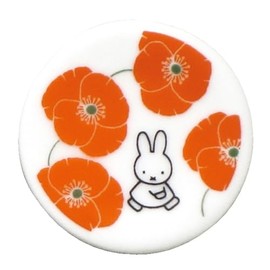 Dick Bruna 208697 Miffy Chopsticks Rest Approx. 1.6 inches (4 cm), Dishwasher Safe, Dishware, Goods, Miscellaneous Goods, Flower Pattern, Red, Made in Japan