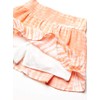 Speechless Girls' Tie Front Top and Short Skirt Set, Ivory/Orange,