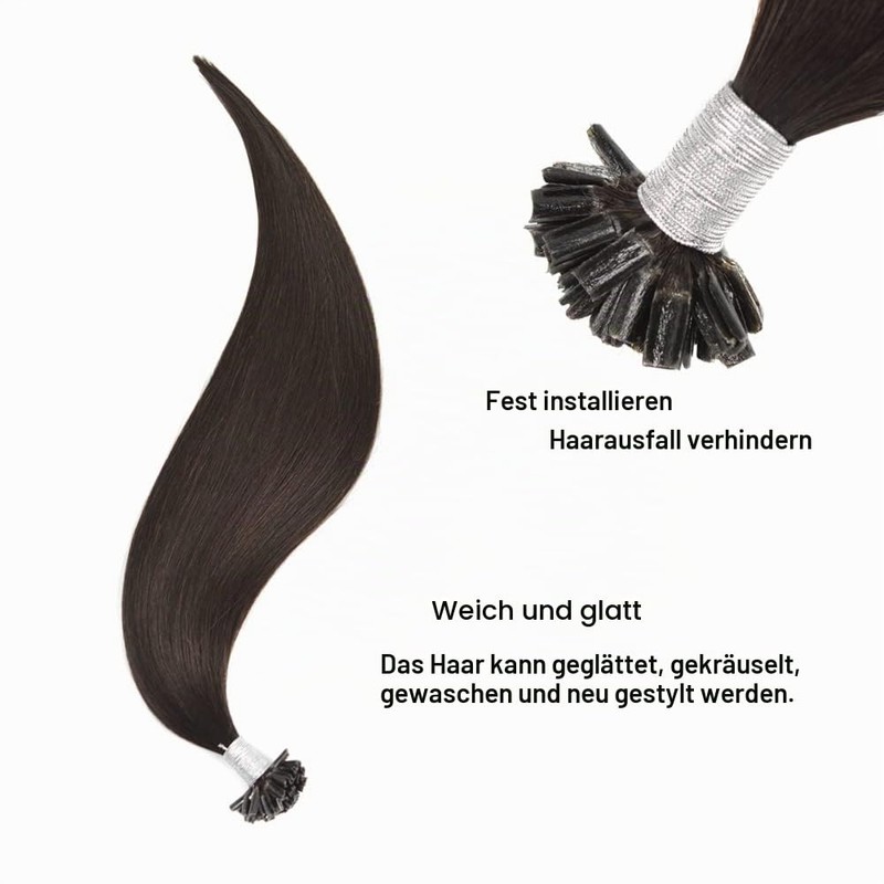 Real Hair Bondings U-Tip Hair Extensions Real Hair Keratin Bondings