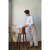 Rep Polka Apron, Beige, 28.7 x 33.1 inches (73 x