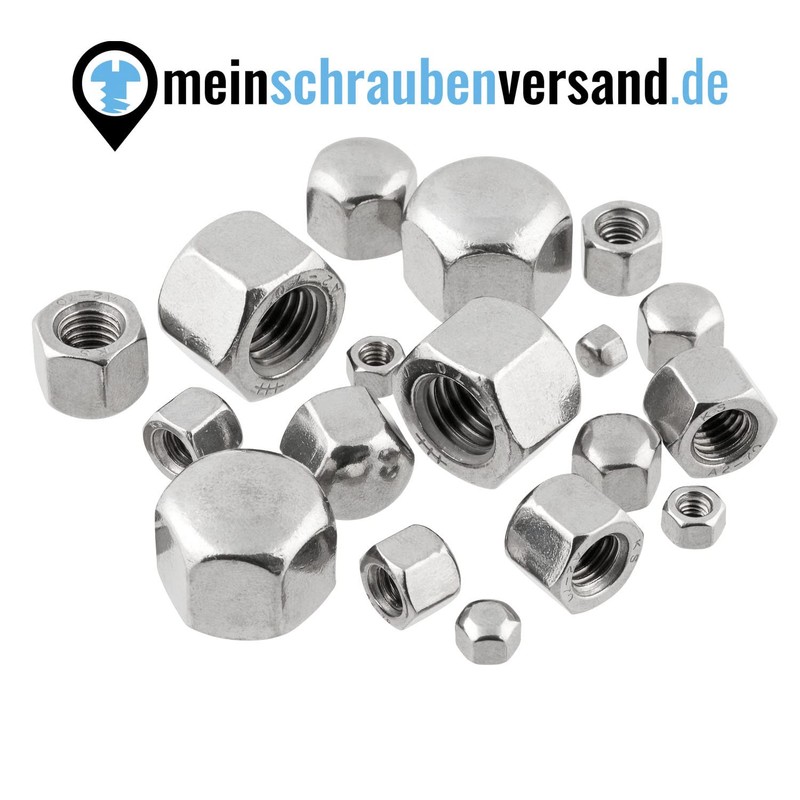 meinschraubenversand.de - Hexagonal Cap Nuts M16 Pack of 10 DIN