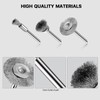Snokay 15-Pack Stainless Steel Wire Brush Set, Wire Brush Wheels