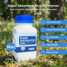 AceGold Base Weighted Gel Polymer for Basketball Hoops Bases, Sign Hoops and Goal Bases, Replaces 400 lbs. Sand to Anchor Portable Basketball Hoops, Pools Baskets, Umbrellas Bases 16 oz