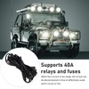 LED Light Bar Wiring Harness 16AWG Heavy Duty DC 12V