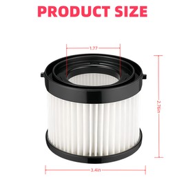 49-90-0160 Vacuum Filters 0882-20 HEPA Dry filter Compatible with Milwauk*e 49-90-0160, 49-90-1951, Fit for 0882-20 Vacuum Cleaner Replacement Filters 2 PACK