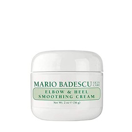 Mario Badescu Crema suavizante para codos y talones, fórmula rica y espesa con ácido salicílico exfoliante, cuidado de los pies durante la noche para piel agrietada, seca y áspera, 56 gr