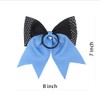 8 Inch Cheer Bows with Rhinestones, 2 Color Boutique Scrunchies,