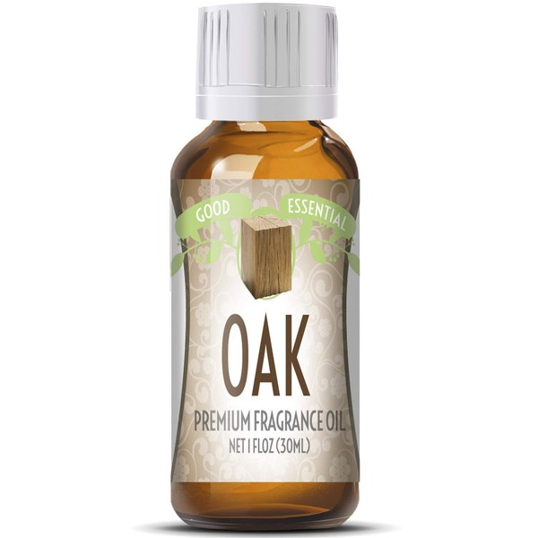 Oak Scented Oil by Good Essential (Huge 1oz Bottle - Premium Grade Fragrance Oil) - Perfect for Aromatherapy, Soaps, Candles, Slime, Lotions, and More!