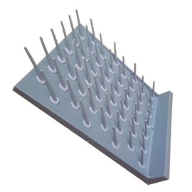 EnSyuSuMa Drying Rack for Lab Glassware and Bottles, 2 Pcs 27 Pegs Lab Drying Racks, Lab Supply Pegboard Bench, w/Tray Hole+Water Outlet Hose