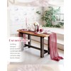 5 Packs Cheesecloth Table Runner Dusty Rose,10FT Gauze Bobo Table