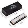 EastRock Harmonica in C Major Harmonica with Box, 10-Hole Harmonica