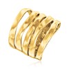 Ross-Simons 18kt Gold Over Sterling Multi-Row Ring. Size 10