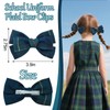 6pcs Uniform Hair Accessories for Girls, 2 Back to School