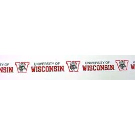 University of Wisconsin Grograin Ribbon 1 1/2" Wide 10 Yds