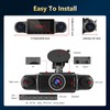 WiFi 360° Dash Cam Front and Rear Inside,4 Channel 3"