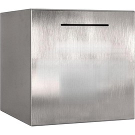 Piggy Bank Made of Stainless Steel, Piggy Banks for Adults Coin Bank,Can Only Save The Piggy Bank That Cannot be Taken Out (Make.Your.Dreams.Happen(4.72 inch-Silvery)) Room Decor Ornaments - Colour: Make.your.dreams.happen