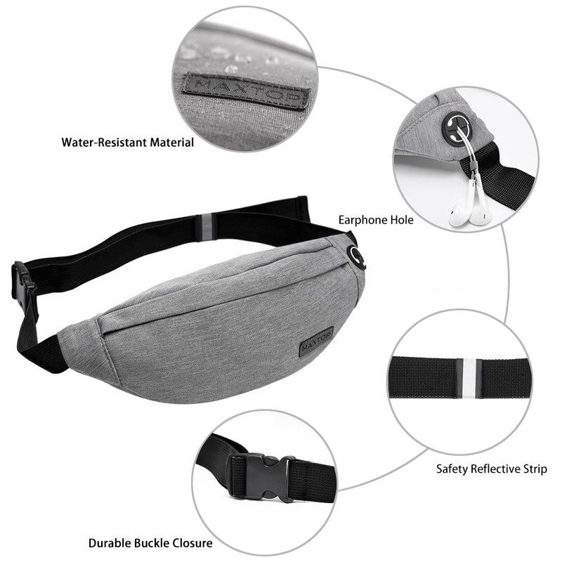 MAXTOP Small Crossbody Fanny Pack for Women Men Waist Pack
