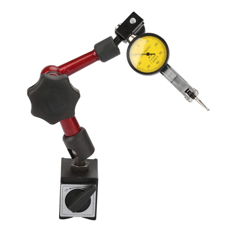 Dial Indicator with Magnetic Base, Flexible Magnetic Stand Holder with