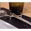 EDZARD 6er Set Messerbank Hund (L 9 cm) in Silber