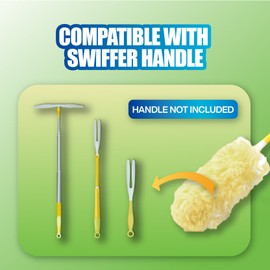 BOMBDEAL 40 Count Disposable Microfiber Duster Refills for Swiffer - 360° Heavy Duty Refills (Handle Not Included)