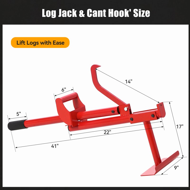 Unbranded 3-in-1 Logging Tools and Equipment Log Hauler Cant Hook