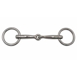 AMKA Pony Snaffle Bit Stainless Steel Thickness 10 mm Rings 40 mm 8.5-9.5-10.5 cm