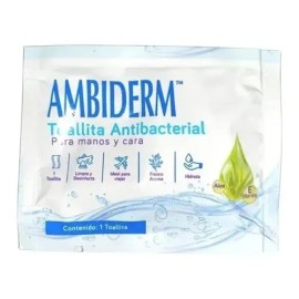 Toallitas Húmedas Antibacterial Ambiderm C/160pz ( 10 Cajas)