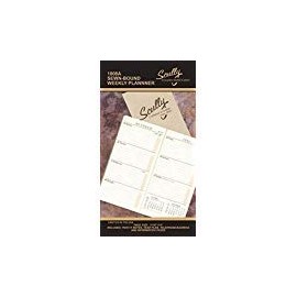 2025 Scully Leather Sewn-BOUND Pocket Weekly & Monthly Refill,Page Size 3 x 6